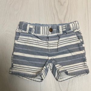 Carter’s Striped blue and white 100% cotton Shorts 24m